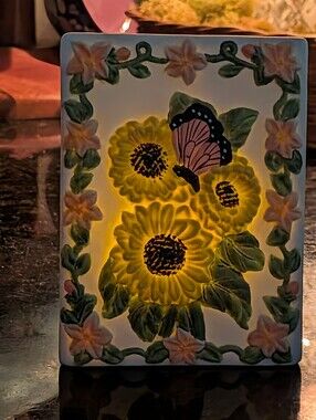 Sunflower & Butterfly Candle Luminary